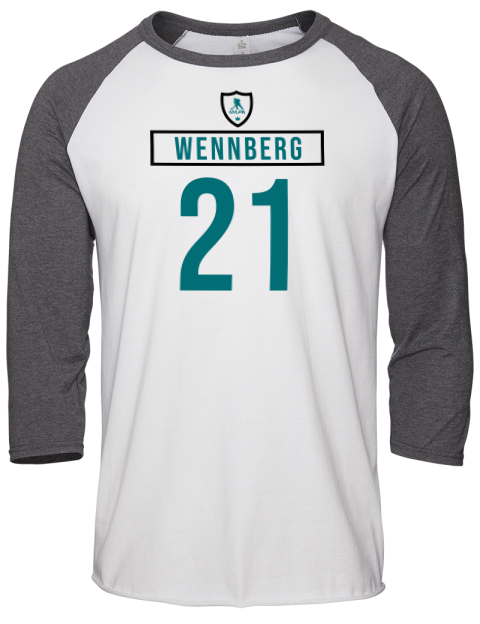 Home Jersey Alex Wennberg Unisex Premium Three-Quarter Raglan T-Shirt | Swagsta