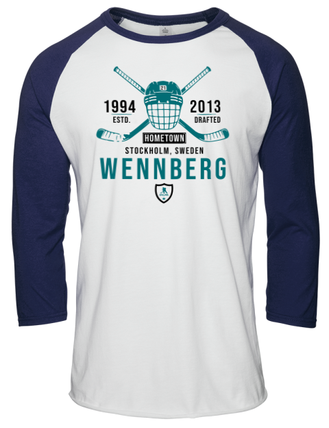 Classic Heritage Alex Wennberg Unisex Premium Three-Quarter Raglan T-Shirt | Swagsta