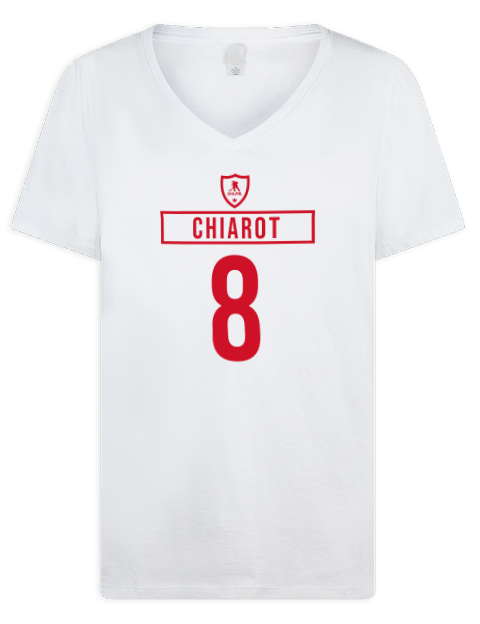 Home Jersey Benjamin Chiarot Premium Ladies V-Neck T-Shirt | Swagsta