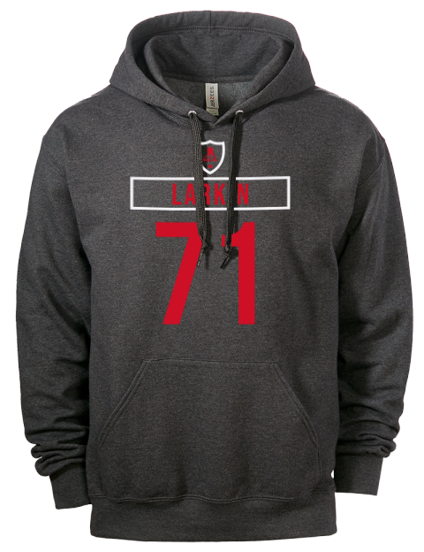 Away Jersey Dylan Larkin Eco Premium Unisex Hooded Sweatshirt | Swagsta