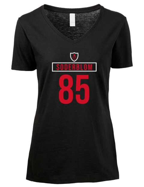 Away Jersey Elmer Soderblom Premium Ladies V-Neck T-Shirt | Swagsta