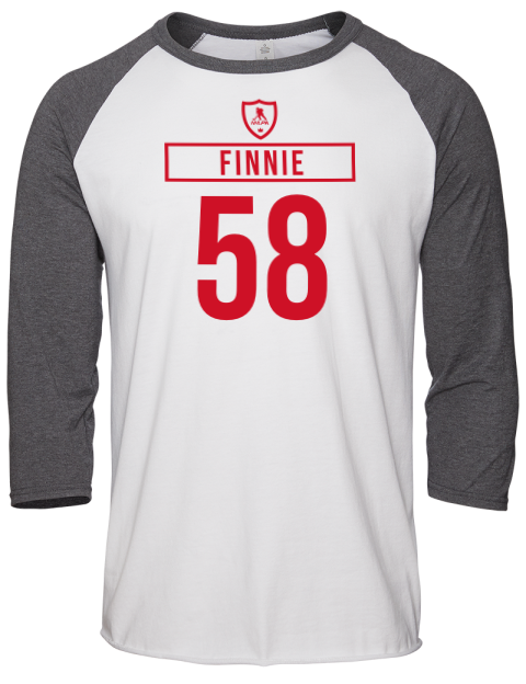 Home Jersey Emmitt Finnie Unisex Premium Three-Quarter Raglan T-Shirt | Swagsta