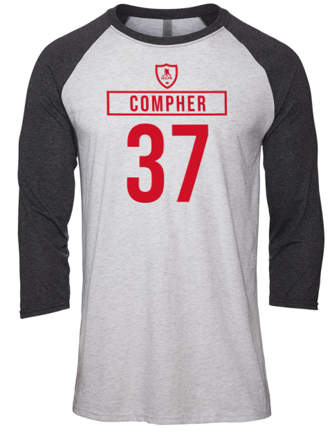 Home Jersey JT Compher Unisex Premium Three-Quarter Raglan T-Shirt | Swagsta