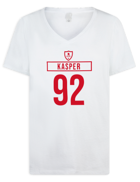 Home Jersey Marco Kasper Premium Ladies V-Neck T-Shirt | Swagsta
