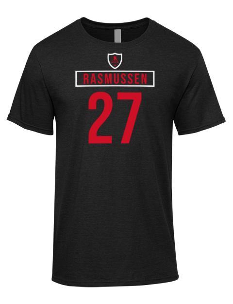 Away Jersey Michael Rasmussen Premium Ring-Spun Cotton Unisex T-Shirt | Swagsta
