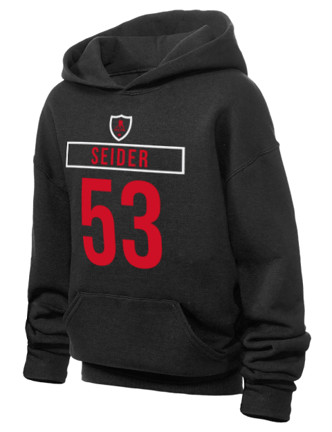 Away Jersey Moritz Seider Youth Hooded Sweatshirt | Swagsta