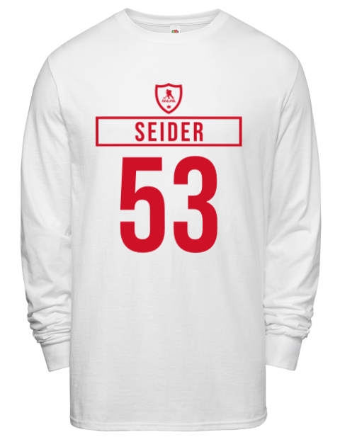 Home Jersey Moritz Seider Men's Long-Sleeve T-Shirt | Swagsta