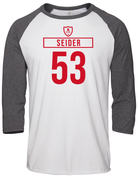 Home Jersey Moritz Seider Unisex Premium Three-Quarter Raglan T-Shirt | Swagsta