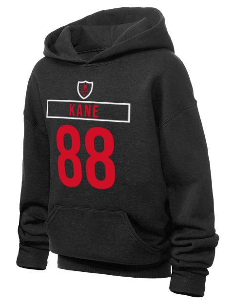 Away Jersey Patrick Kane Youth Hooded Sweatshirt | Swagsta