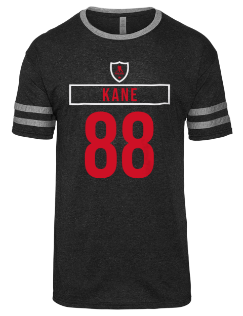 Away Jersey Patrick Kane Men's Tri-Blend T-Shirt | Swagsta