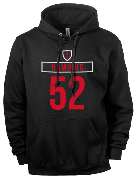 Away Jersey Travis Hamonic Eco Premium Unisex Hooded Sweatshirt | Swagsta