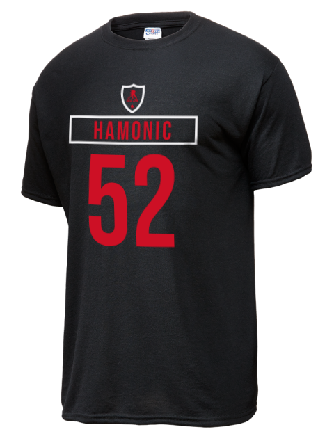 Away Jersey Travis Hamonic Dri-Power Unisex T-Shirt | Swagsta