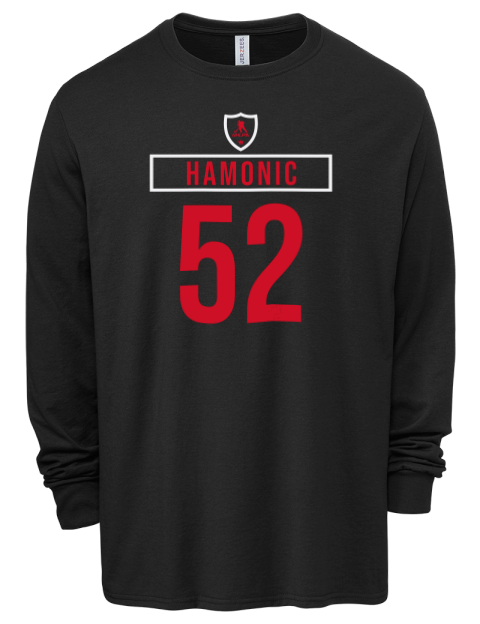 Away Jersey Travis Hamonic Men's Premium Blend Long Sleeve-T-Shirt | Swagsta