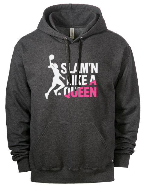 Slam’n Like a Queen She Got Game Eco Premium Unisex Hooded Sweatshirt | Swagsta
