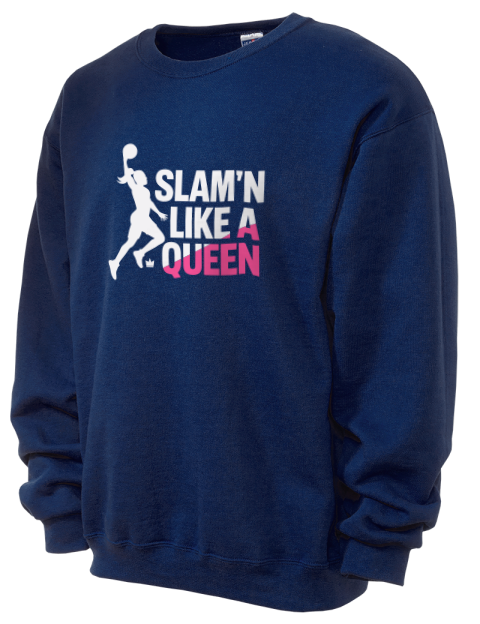 Slam’n Like a Queen She Got Game Unisex Crewneck Sweatshirt | Swagsta