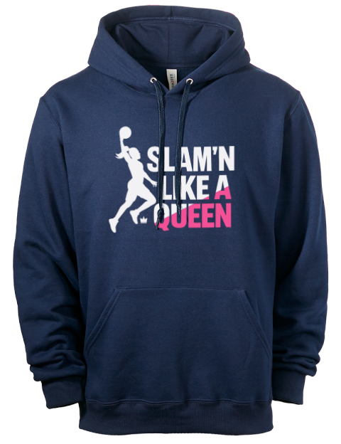 Slam’n Like a Queen She Got Game Eco Premium Unisex Hooded Sweatshirt | Swagsta
