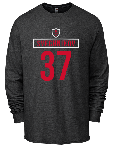 Home Jersey Andrei Svechnikov Men's Long-Sleeve T-Shirt | Swagsta