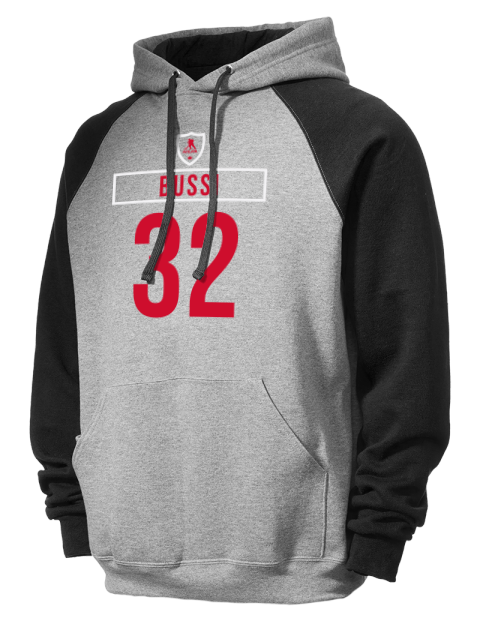 Home Jersey Brandon Bussi Colorblock Raglan Hooded Sweatshirt | Swagsta