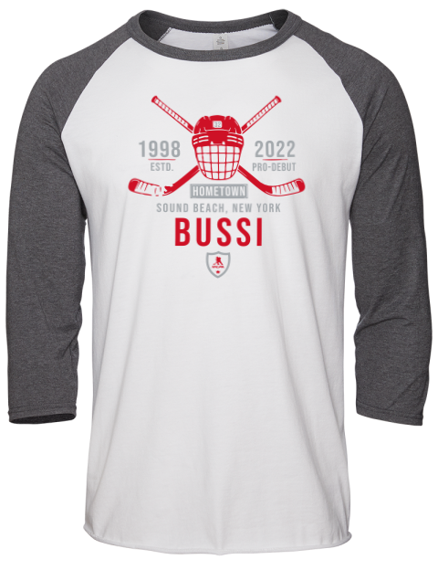 Classic Heritage Brandon Bussi Unisex Premium Three-Quarter Raglan T-Shirt | Swagsta