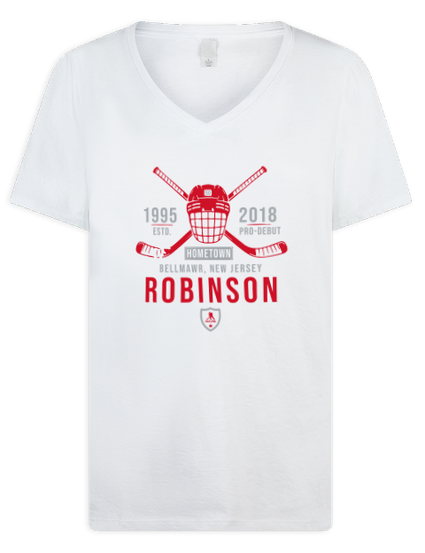 Classic Heritage Eric Robinson Premium Ladies V-Neck T-Shirt | Swagsta