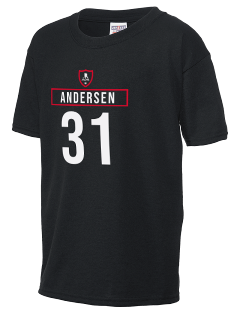 Away Jersey Frederik Andersen Youth T-Shirt | Swagsta