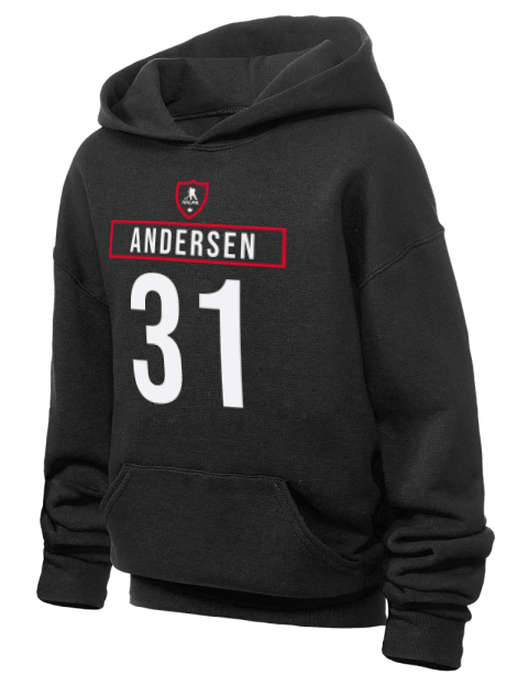 Away Jersey Frederik Andersen Youth Hooded Sweatshirt | Swagsta
