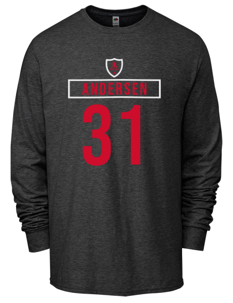 Home Jersey Frederik Andersen Men's Long-Sleeve T-Shirt | Swagsta