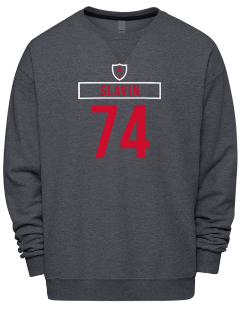 Home Jersey Jaccob Slavin Premium Unisex Crewneck Sweatshirt | Swagsta