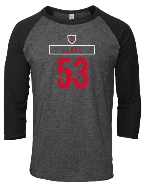 Home Jersey Jackson Blake Unisex Premium Three-Quarter Raglan T-Shirt | Swagsta