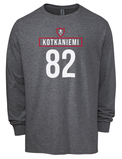 Away Jersey Jesperi Kotkaniemi Men's Premium Blend Long Sleeve-T-Shirt | Swagsta