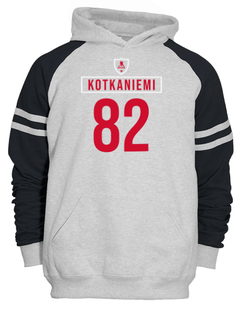 Home Jersey Jesperi Kotkaniemi Unisex Varsity Color-Block Hooded Sweatshirt | Swagsta