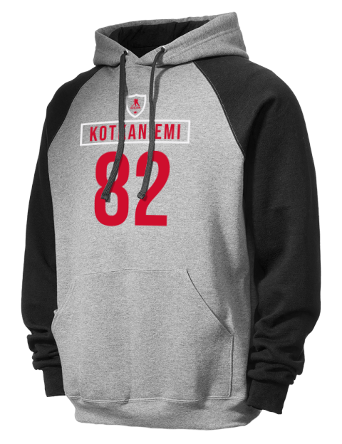 Home Jersey Jesperi Kotkaniemi Colorblock Raglan Hooded Sweatshirt | Swagsta
