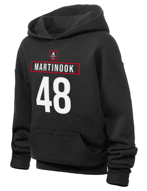 Away Jersey Jordan Martinook Youth Hooded Sweatshirt | Swagsta