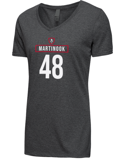 Away Jersey Jordan Martinook Premium Ladies V-Neck T-Shirt | Swagsta