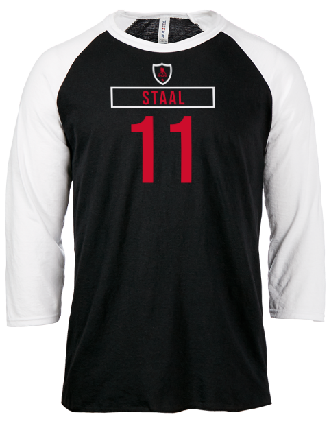 Home Jersey Jordan Staal Unisex Premium Three-Quarter Raglan T-Shirt | Swagsta