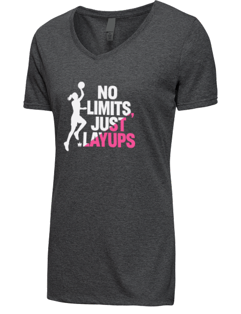 No Limits She Got Game Premium Ladies V-Neck T-Shirt | Swagsta
