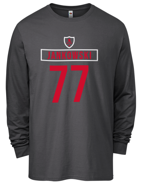 Home Jersey Mark Jankowski Men's Long-Sleeve T-Shirt | Swagsta