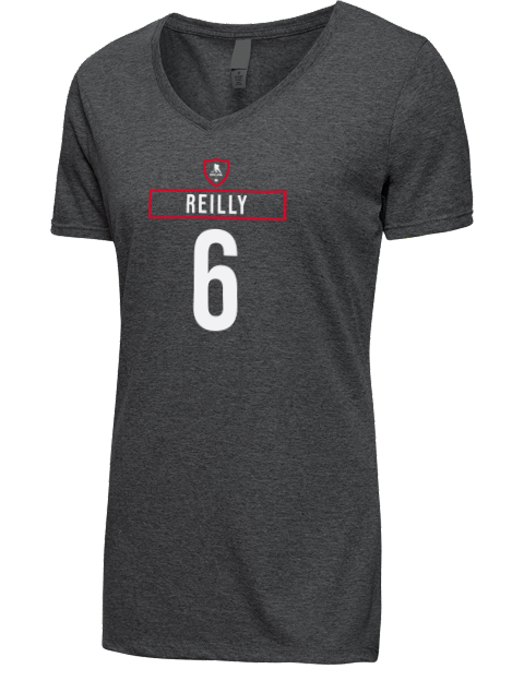 Away Jersey Mike Reilly Premium Ladies V-Neck T-Shirt | Swagsta