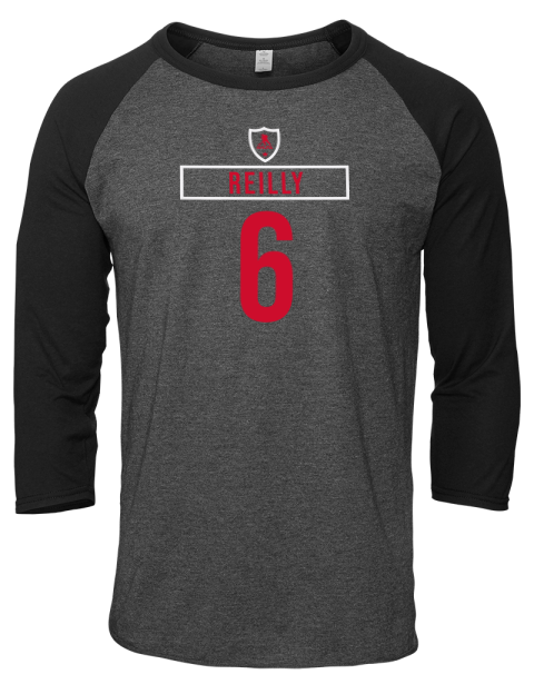 Home Jersey Mike Reilly Unisex Premium Three-Quarter Raglan T-Shirt | Swagsta