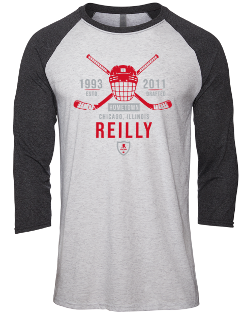 Classic Heritage Mike Reilly Unisex Premium Three-Quarter Raglan T-Shirt | Swagsta