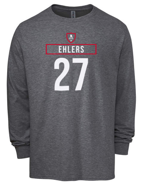 Away Jersey Nikolaj Ehlers Men's Premium Blend Long Sleeve-T-Shirt | Swagsta
