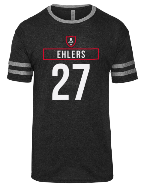 Away Jersey Nikolaj Ehlers Men's Tri-Blend T-Shirt | Swagsta