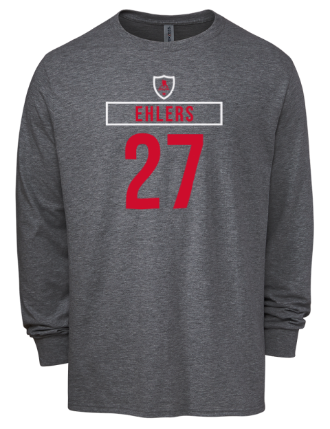 Home Jersey Nikolaj Ehlers Men's Premium Blend Long Sleeve-T-Shirt | Swagsta