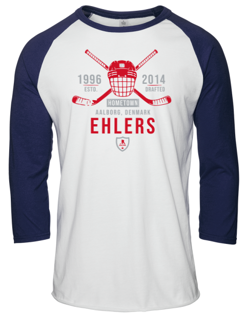 Classic Heritage Nikolaj Ehlers Unisex Premium Three-Quarter Raglan T-Shirt | Swagsta