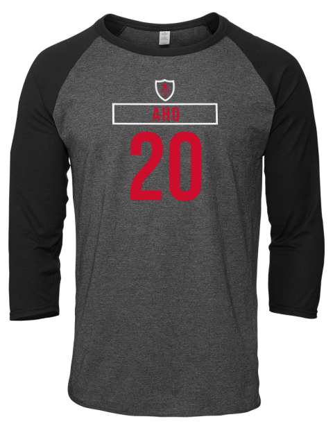 Home Jersey Sebastian Aho Unisex Premium Three-Quarter Raglan T-Shirt | Swagsta