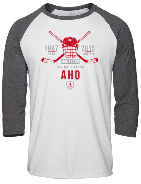 Classic Heritage Sebastian Aho Unisex Premium Three-Quarter Raglan T-Shirt | Swagsta