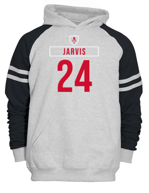 Home Jersey Seth Jarvis Unisex Varsity Color-Block Hooded Sweatshirt | Swagsta