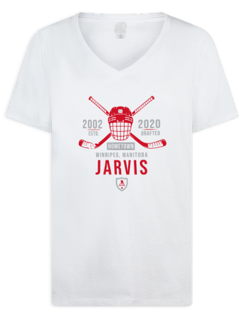 Classic Heritage Seth Jarvis Premium Ladies V-Neck T-Shirt | Swagsta