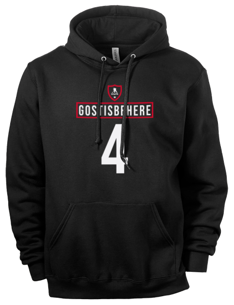 Away Jersey Shayne Gostisbehere Eco Premium Unisex Hooded Sweatshirt | Swagsta