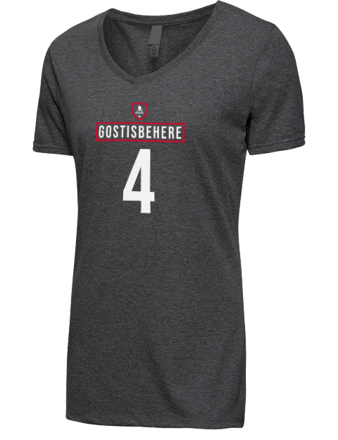 Away Jersey Shayne Gostisbehere Premium Ladies V-Neck T-Shirt | Swagsta